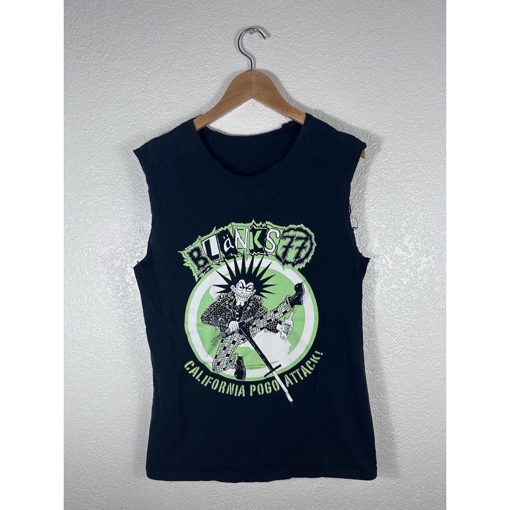 Blanks77 California Pogo Attack Sleeveless Punk Band Shirt Men's Small